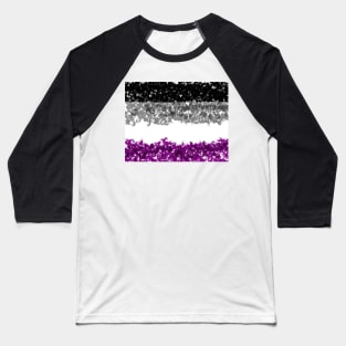 Asexual Flag Crosshatch Design Baseball T-Shirt